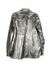 Nicholas K 100% Leather Silver Jacket Size S - photo 2