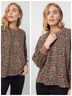 Rails Leopard Print Brown Black White Pullover Sweater Size XS - photo 3