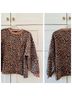 Rails Leopard Print Brown Black White Pullover Sweater Size XS - photo 13
