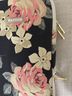 Kayond 100% Cotton 100% Fleece Floral Black Pink Laptop Bag One size - photo 3
