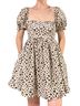 Altar'd State Animal Print Ivory Black Casual Dress Size S - photo 2