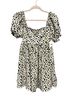 Altar'd State Animal Print Ivory Black Casual Dress Size S - photo 3