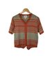 Christopher & Banks Stripes Green Orange Top Size L - photo 1