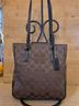 Coach 100% Leather Jacquard Brown Shoulder Bag One size - photo 3
