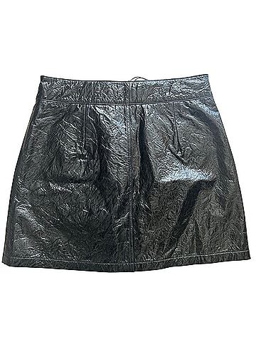 7 For All Mankind Leather Skirt (view 2)