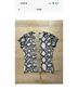 ALLSAINTS Animal Print Black White Short Sleeve Blouse Size 4 - photo 5