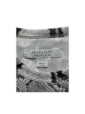 ALLSAINTS mesh animal print Short Sleeve Blouse (view 2)