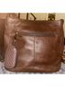 Stone Mountain 100% Leather Brown Leather Shoulder Bag One size - photo 6