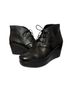 BCBGeneration 100% Leather Black Wedges Size 9 1/2 - photo 1
