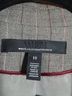 White House Black Market Houndstooth Gray White Blazer Size 10 - photo 4