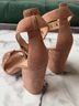 Gianvito Rossi 100% Suede Tan Sandals Size EU 37 1/2 - photo 6