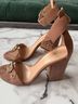 Gianvito Rossi 100% Suede Tan Sandals Size EU 37 1/2 - photo 10