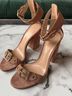 Gianvito Rossi 100% Suede Tan Sandals Size EU 37 1/2 - photo 5