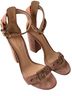 Gianvito Rossi 100% Suede Tan Sandals Size EU 37 1/2 - photo 2