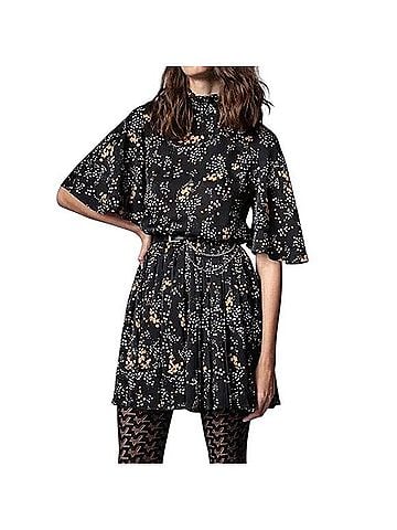 Zadig & Voltaire Roza Spark Flowers Cocktail Dress (view 1)