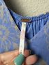 Free People 100% Polyester 100% Modal Print Blue Multi Color Casual Dress Size S - photo 4