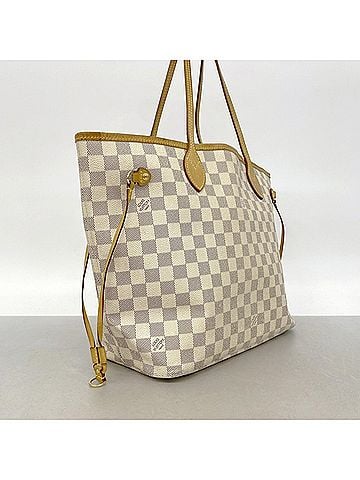 Louis Vuitton Louis Vuitton Damier Azur Neverfull MM Tote Bag N51107 White Women's (view 2)