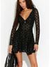 Free People Solid Gray Casual Dress Size S - photo 3