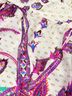 Tibi Paisley Purple Ivory Halter Top Size 0X - photo 8