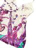 Tibi Paisley Purple Ivory Halter Top Size 0X - photo 4