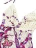 Tibi Paisley Purple Ivory Halter Top Size 0X - photo 5