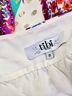 Tibi Paisley Purple Ivory Halter Top Size 0X - photo 3