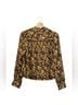DÔEN 100% Cotton Floral Brown Yellow Button-Down Shirt Size XS - photo 11