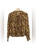 DÔEN 100% Cotton Floral Brown Yellow Button-Down Shirt Size XS - photo 12