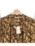 DÔEN 100% Cotton Floral Brown Yellow Button-Down Shirt Size XS - photo 6