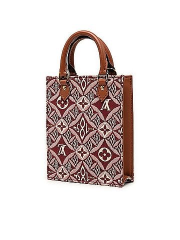 Louis Vuitton Louis Vuitton Monogram Jacquard Petite Sac Plat Handbag/Shoulder Bag 2-Way M69846 Wine Red/Bordeaux/Brown Canvas Leather Women's LOUIS VUITTON (view 2)