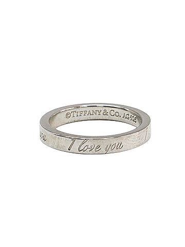 Tiffany & Co. TIFFANY&amp;Co. Tiffany &amp; Co. Ring, Silver, Size: 9, Notes I LOVE YOU SV925, Women's (view 1)