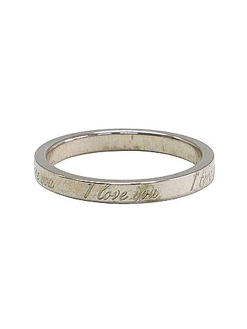 Tiffany & Co. TIFFANY&amp;Co. Tiffany &amp; Co. Ring, Silver, Size: 21, Notes I LOVE YOU SV925, Women's (view 2)