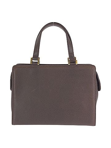 Yves Saint Laurent YVES SAINT LAURENT Vintage YSL Brown Leather Handbag with Gold Hardware for Women (view 2)