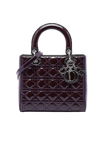 Dior Medium Patent Cannage Lady Dior (view 1)