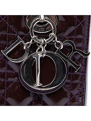 Dior Medium Patent Cannage Lady Dior (view 2)