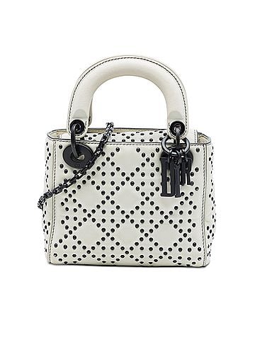 Dior Mini Lambskin Cannage Studded Supple Lady Dior (view 1)