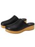 Eileen Fisher 100% Leather Solid Black Mule/Clog Size 7 - photo 1