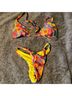 Blackbough Floral Multi Color Two Piece Swimsuit Size S - photo 3