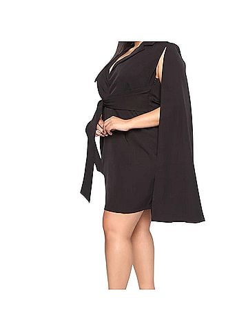 Fashion Nova On Payroll Blazer Cape Cocktail Dress (view 1)