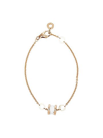 Bvlgari Bulgari B-zero1 Element Bracelet 354812 White Ceramic 18KPG Pink Gold 750 Women's BVLGARI (view 2)