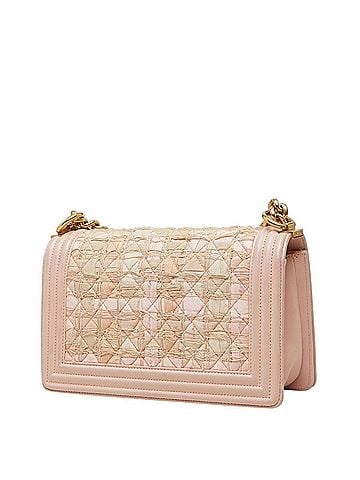 Chanel Chanel Coco Mark Boy Chain Shoulder Bag A67086 Pink Lambskin Tweed Women's CHANEL (view 2)