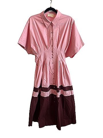 EXQUISE Raina Color Block Casual Dress (view 1)
