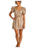 Tory Burch Jacquard Gold Cocktail Dress Size 4 - photo 1