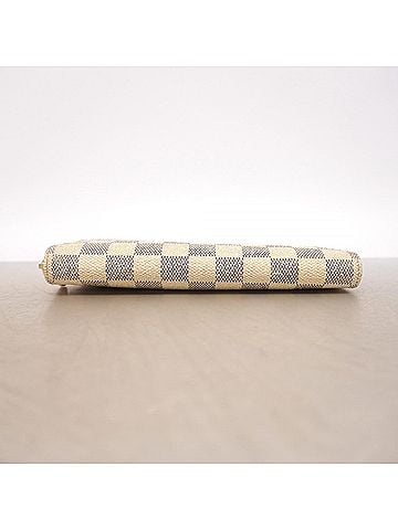 Louis Vuitton Louis Vuitton Damier Azur Zippy Wallet N60019 White Women's Long (view 2)