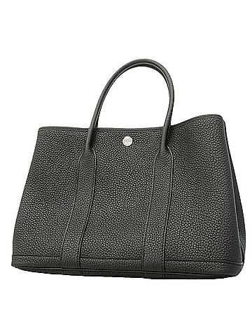Hermès Hermes Garden TPM Tote Bag, Negonda Leather, Black, G Stamp, Women's (view 1)