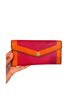 Michael Kors 100% Satin Color Block Pink Orange Leather Belt One size - photo 1