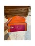 Michael Kors 100% Satin Color Block Pink Orange Leather Belt One size - photo 10