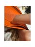 Michael Kors 100% Satin Color Block Pink Orange Leather Belt One size - photo 12