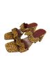 STAUD Animal Print Multi Color Heels Size 8 1/2 - photo 4