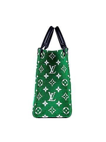 Louis Vuitton Louis Vuitton LOUIS VUITTON Shoulder Bag Handbag LV Match Monogram OnTheGo PM Jacquard Green Black Women's M46216 z10483 (view 2)